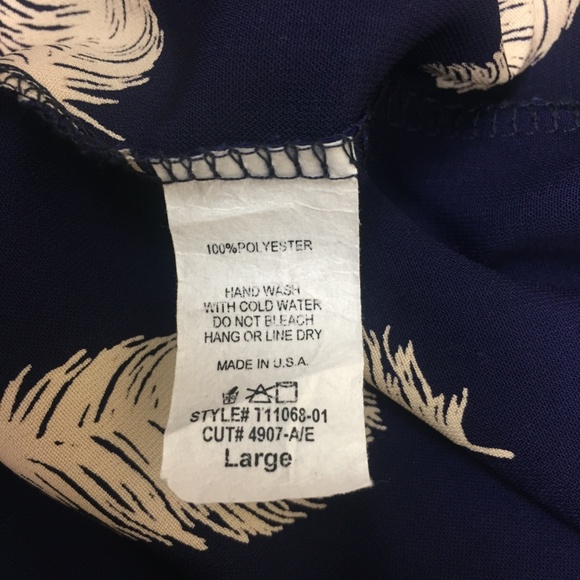 Pixley Stitch fix Ivy Feather print blouse popover - Picture 6 of 6